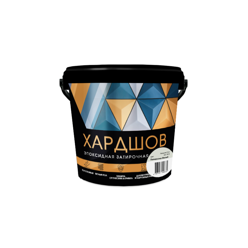 Эпоксидная затирочная смесь Хардшов цвет 102 Папирусно-белый, 2,5 кг