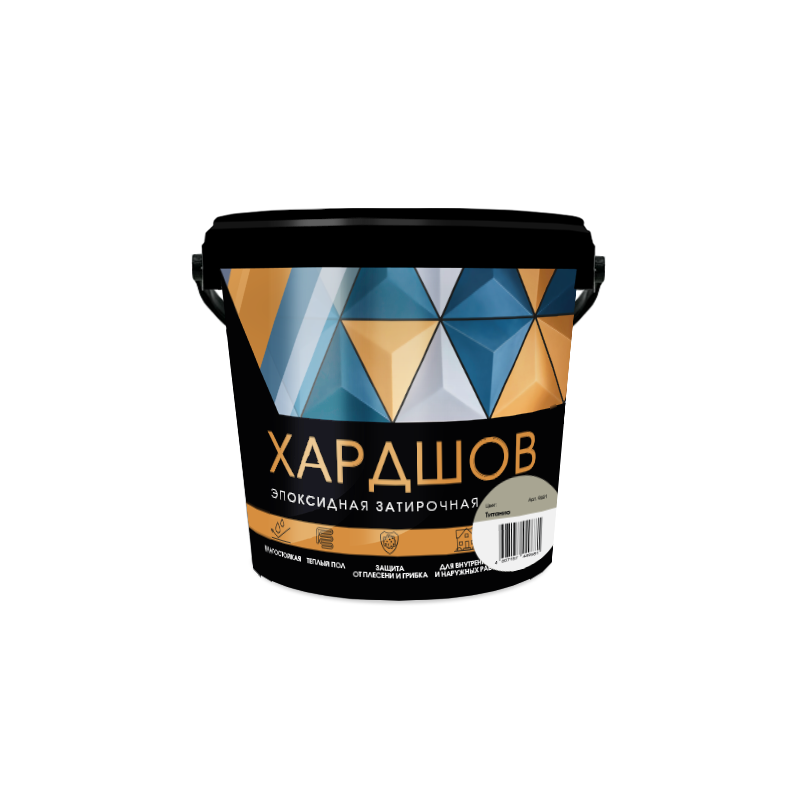 Эпоксидная затирочная смесь Хардшов цвет 105 Титанио, 2,5 кг