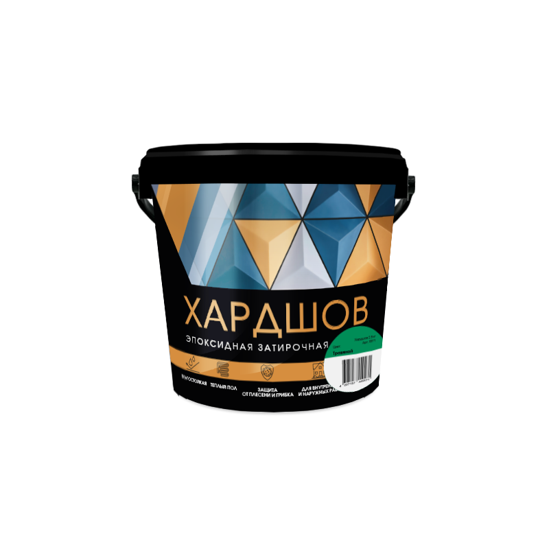 Эпоксидная затирочная смесь Хардшов цвет 520 Травяной, 2,5 кг