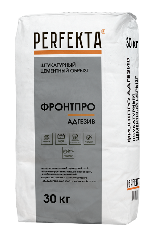 Штукатурный цементный обрызг Фронтпро Адгезив, 30 кг
