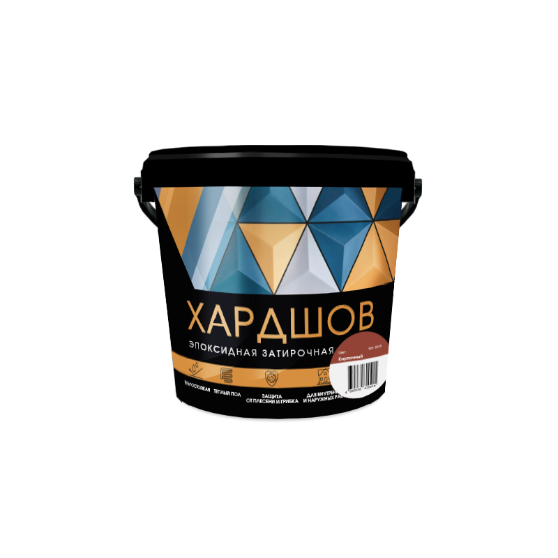 Эпоксидная затирочная смесь Хардшов цвет 680 Кирпичный, 2,5 кг