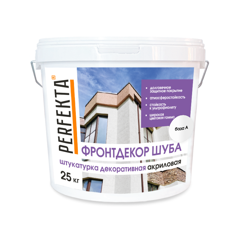 Штукатурка декоративная акриловая Фронтдекор Шуба база А, 25 кг