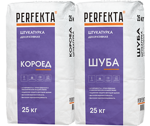 Штукатурки декоративные цементные